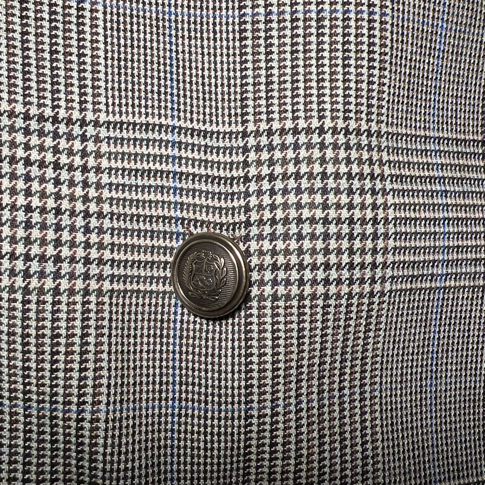NEW! Zara Plaid Wool Oversized Blazer Size S - Picture 5 of 12